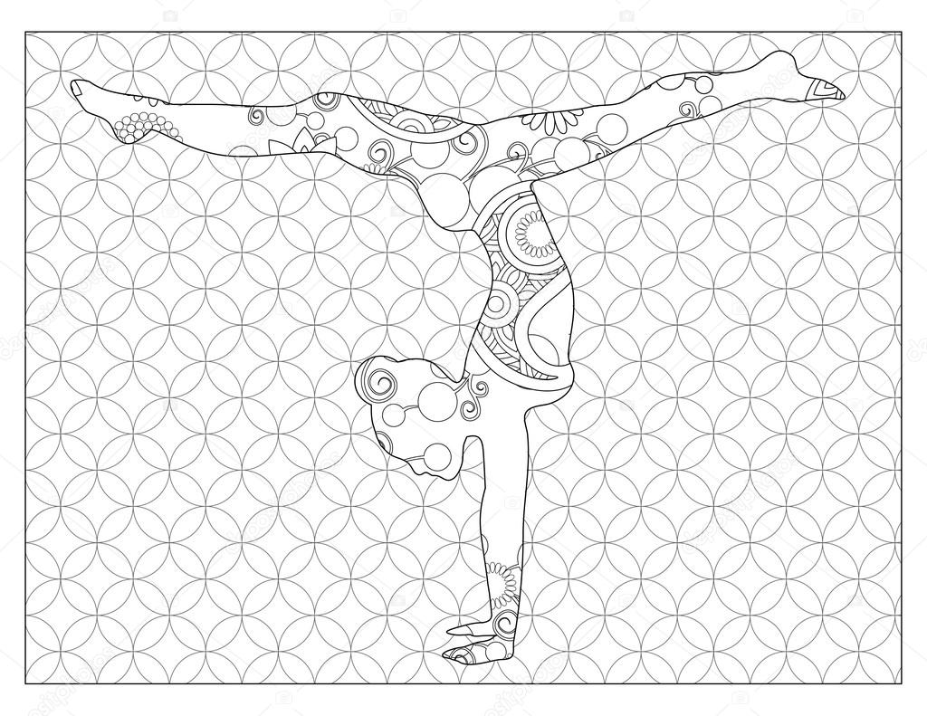 Yoga Cat Pose coloring page - Download, Print or Color Online for Free