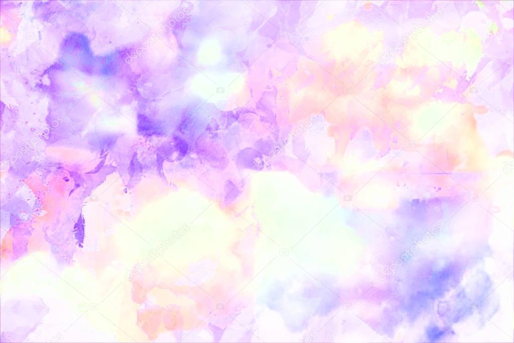 Violet Watercolor Background
