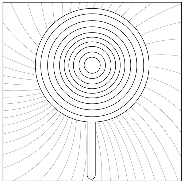 巨大なロリポップの着色のページ — ストック写真
