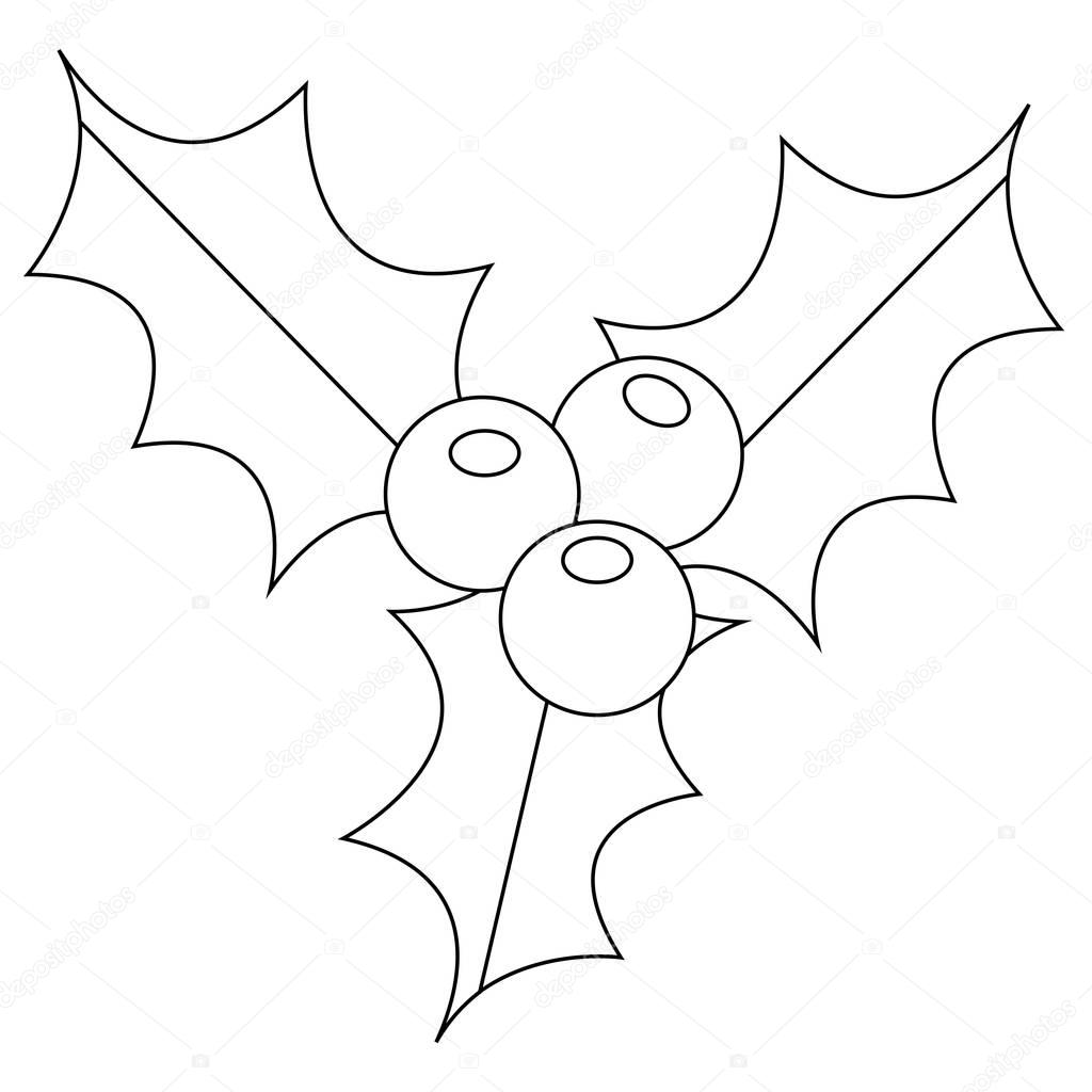 18+ Mistletoe Coloring Sheet