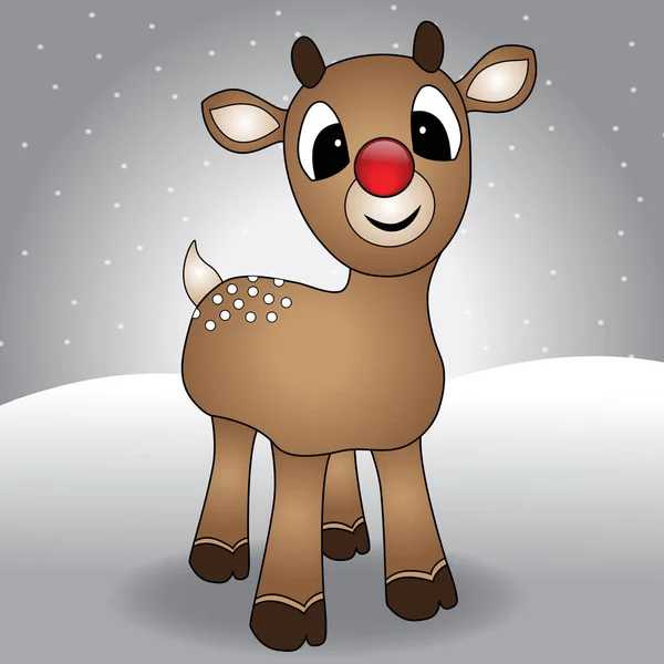 Rudolph The Red Nosed Reindeer — Vector de stoc