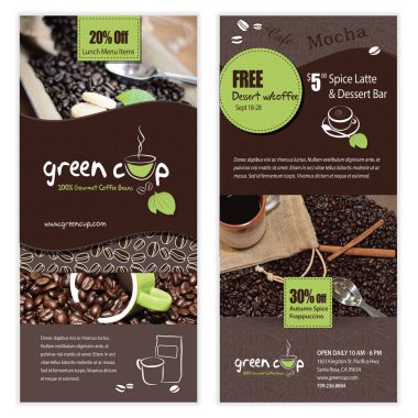 Kahve Flyer şablonu tasarım