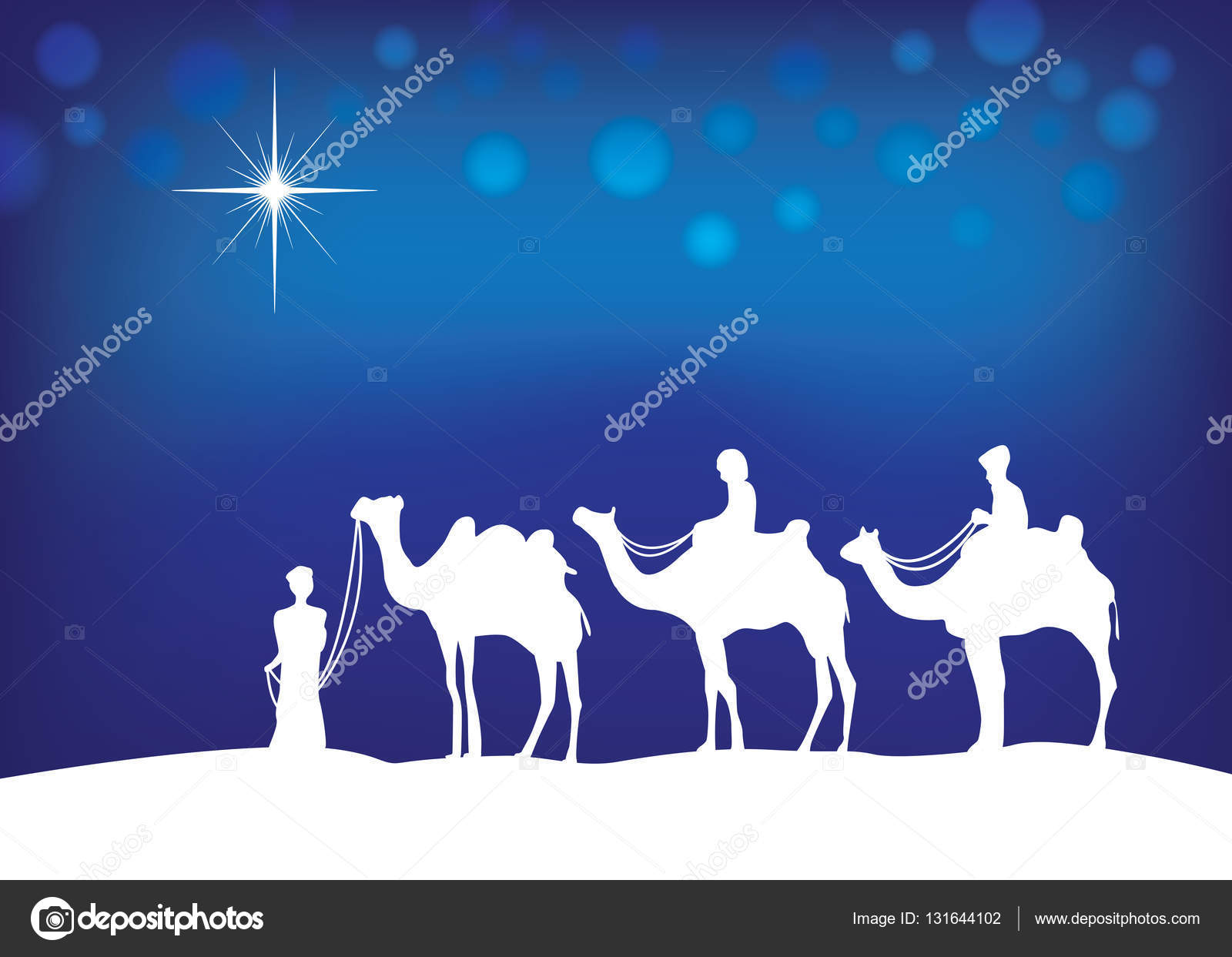 Tres Reyes Magos y Camellos — Fotos de Stock © smk0473 #131644102