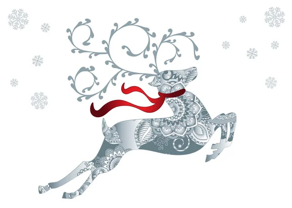 Abstract Christmas Reindeer — Stock Photo, Image