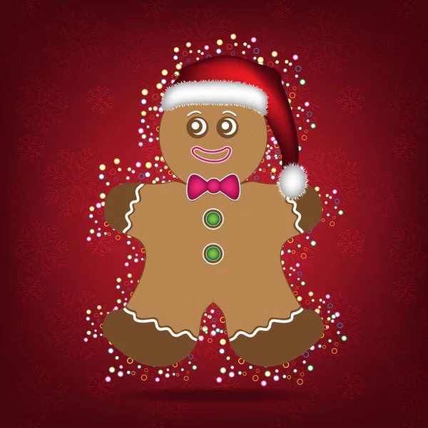 Natal Gingerbread Man — Fotografia de Stock