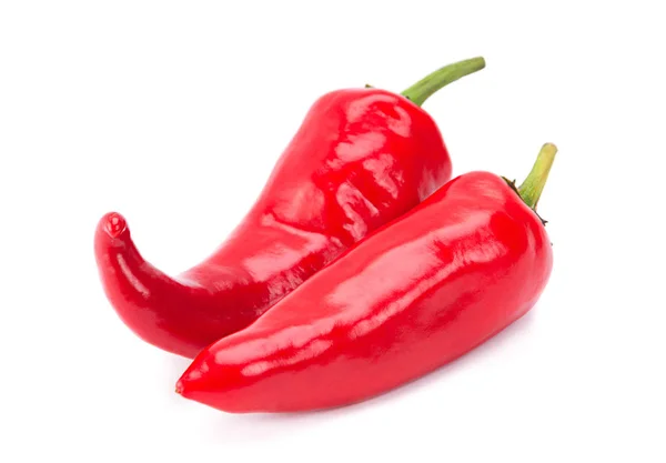 Röd chilipeppar isolerade — Stockfoto