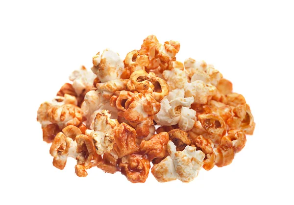 Popcorn v karamelu, samostatný — Stock fotografie