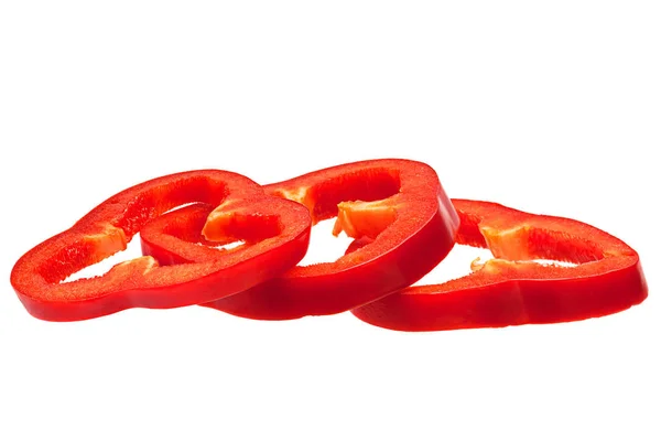 Röd paprika bit — Stockfoto