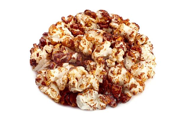 Popcorn, prosklené v karamelu — Stock fotografie