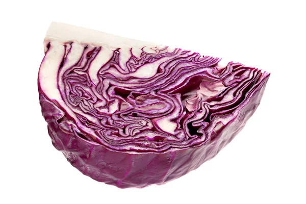 Фіолетова частина капусти ізольована — стокове фото