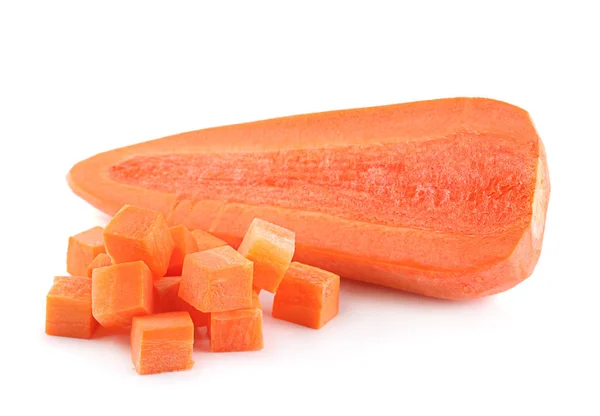 Carrot vegetable cube — Stock Photo, Image