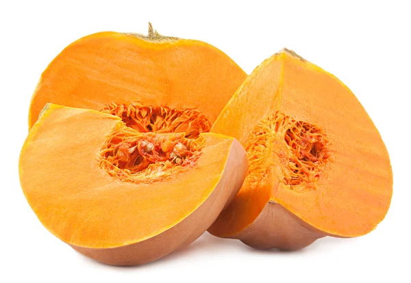 Parte de calabaza en blanco — Foto de Stock