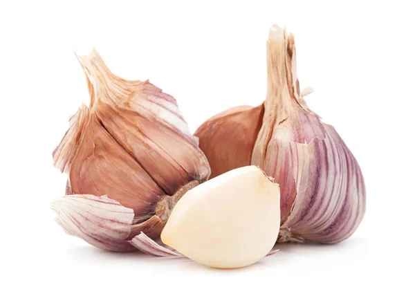 Garlic vegetable on white — Stock Photo, Image