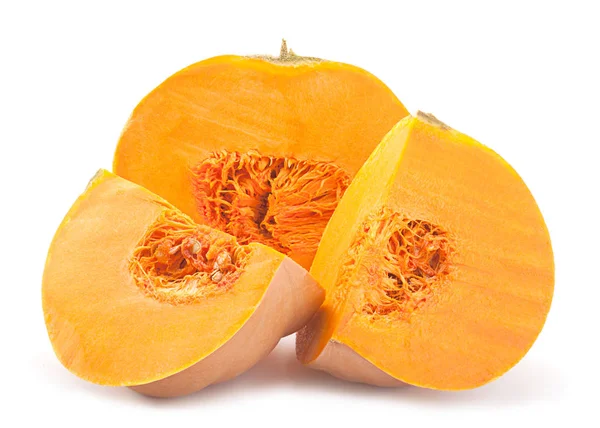 Parte de calabaza en blanco — Foto de Stock