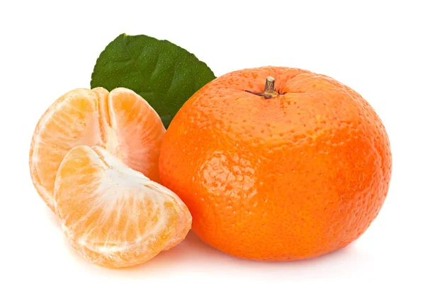 Tangerine fruit on white — Stock Photo, Image