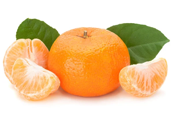 Tangerine fruit on white — Stock Photo, Image