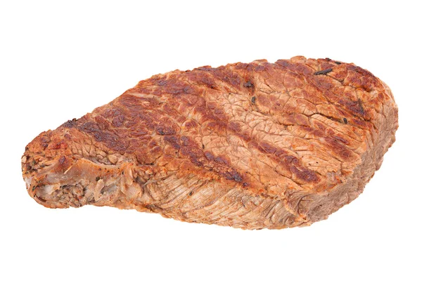 쇠고기 스테이크 흰색 절연 — 스톡 사진