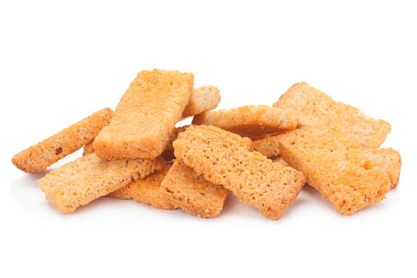 Wit brood crackers stok — Stockfoto