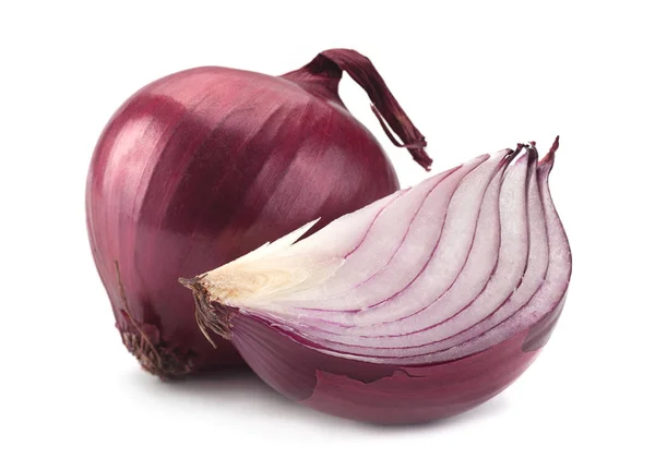 Purple onion on white — Stock Photo, Image