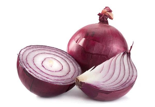 Purple onion on white — Stock Photo, Image