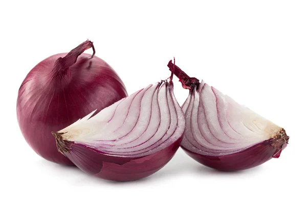 Purple onion on white — Stock Photo, Image