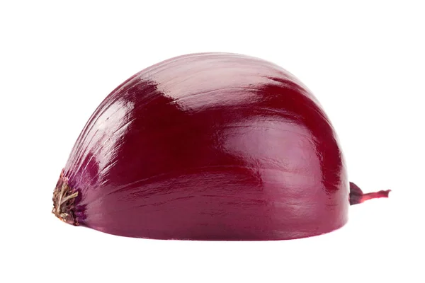 Cebolla morada sobre blanco — Foto de Stock