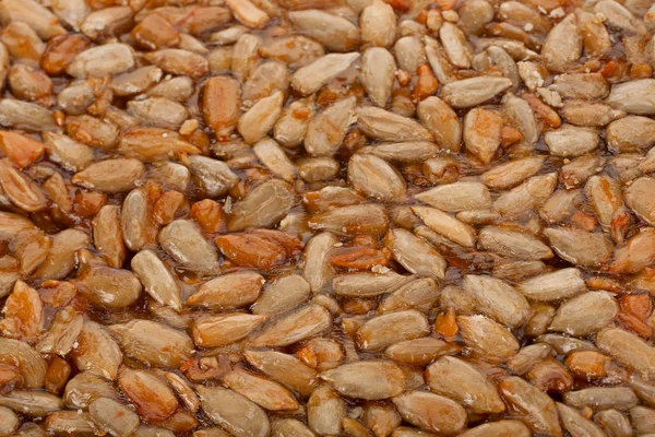Семена подсолнечника в сахаре backgorund — стоковое фото