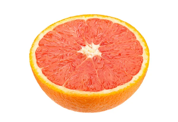 Röd apelsin citrus på vit — Stockfoto