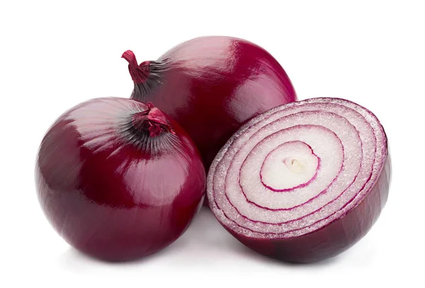 Purple onion on white — Stock Photo, Image