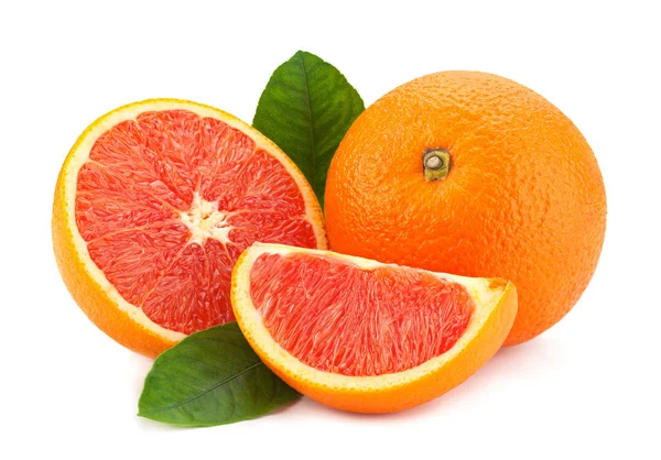 Red orange citrus on white — Stock Photo, Image