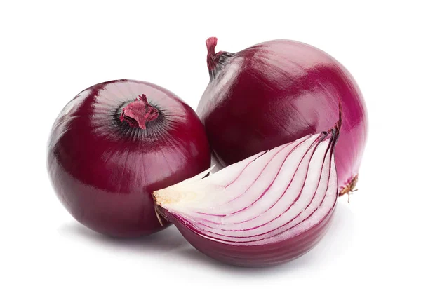 Purple onion on white — Stock Photo, Image