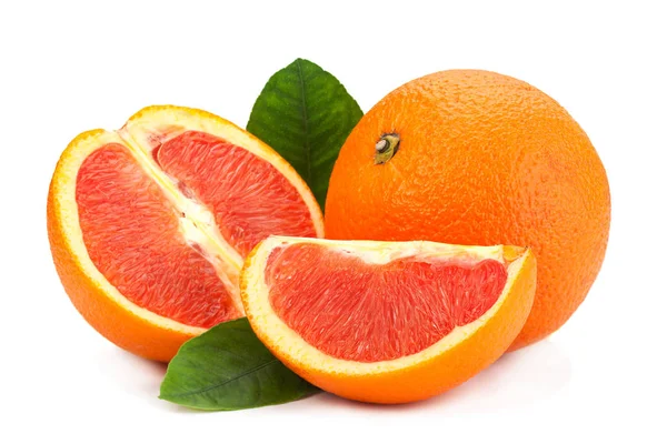 Red orange citrus on white — Stock Photo, Image