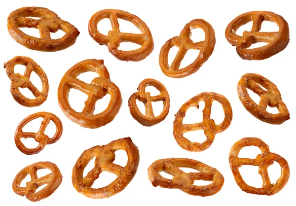 Pretzel snack on white — Stock Photo, Image