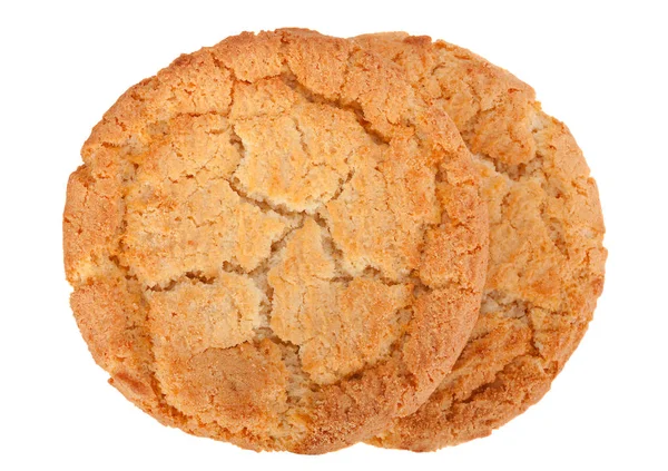 Gebackener Keks auf Weiß — Stockfoto