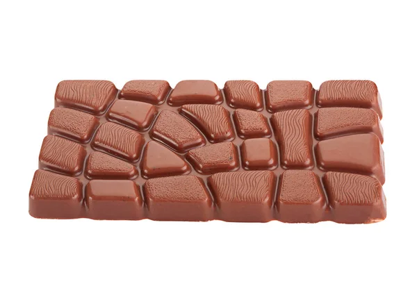 Čokoláda blok na bílém — Stock fotografie