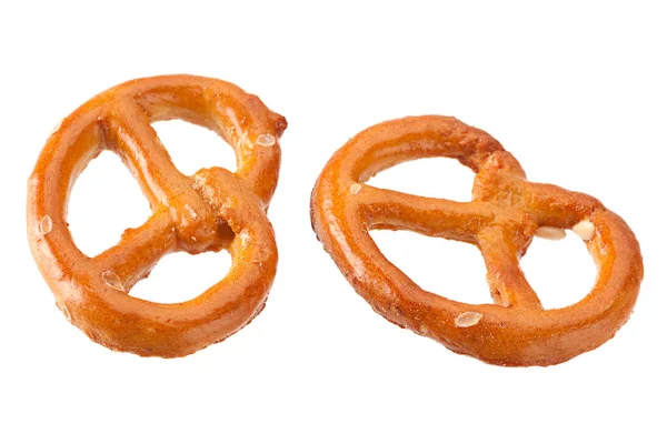 Pretzel snack on white — Stock Photo, Image
