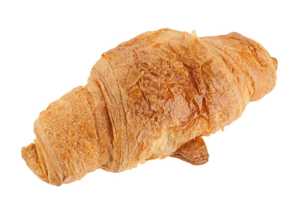 Croissant-Snack auf Weiß — Stockfoto