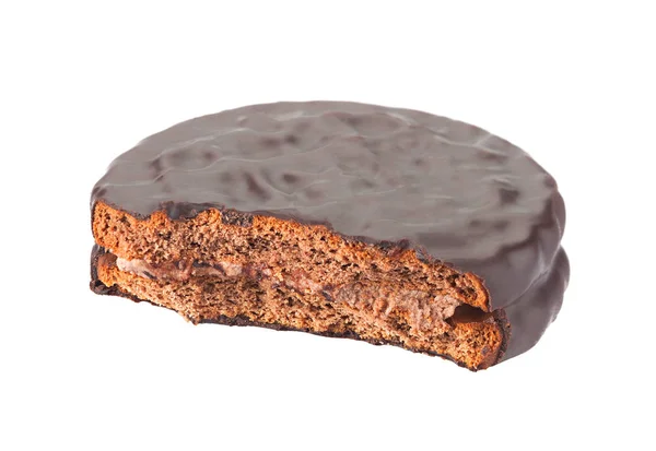 Kex choklad på vit — Stockfoto