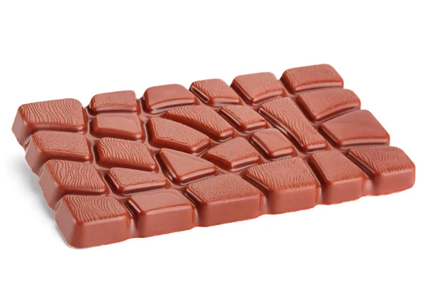 Bloque de chocolate en blanco — Foto de Stock