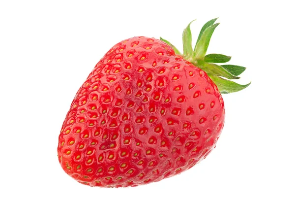 Erdbeerfrucht auf Weiß — Stockfoto