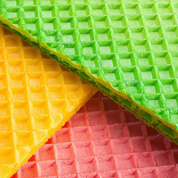 Többszínű ostya texturált felület — Stock Fotó