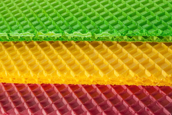 Superficie texturizada de oblea multicolor — Foto de Stock