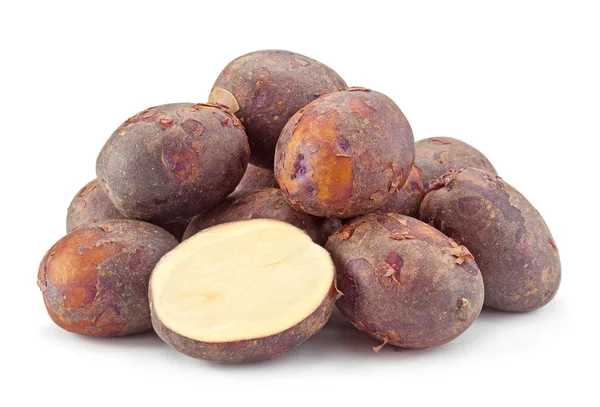 年轻的紫色土豆 — 图库照片
