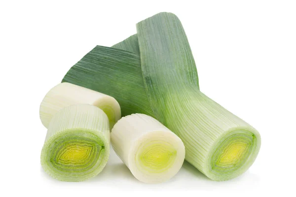 Leek vegetable on white — Stock Photo, Image