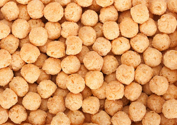 Corn balls snack background — Stock Photo, Image