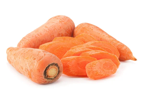 Zanahoria grande madura sobre blanco —  Fotos de Stock