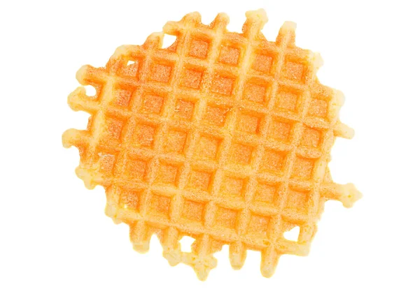 Süße Waffeln auf Weiß — Stockfoto