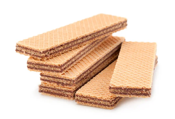 Wafer close-up em branco — Fotografia de Stock