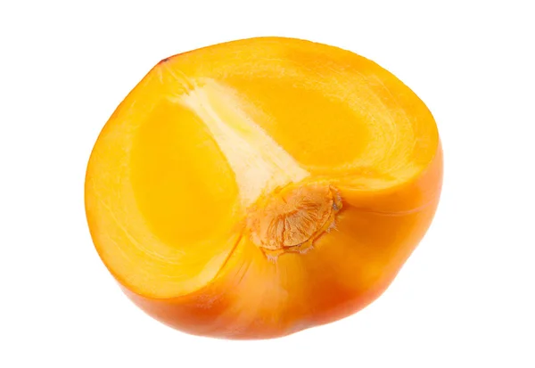 Frutto di dattero-prugna su bianco — Foto Stock