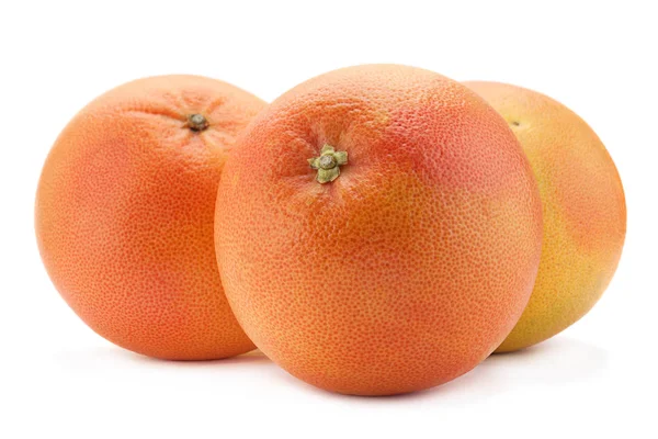 Pompelmo arancione su sfondo bianco — Foto Stock